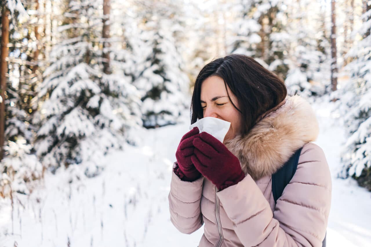 Suffering from sinus symptoms in the cold weather could be a sign of allergies or a cold.